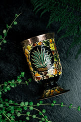 Mixing Glass Hand Painted Agave 067