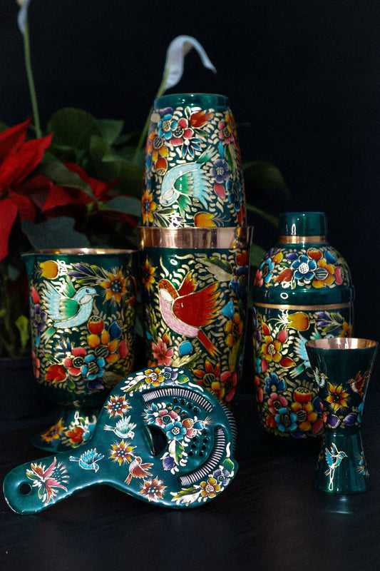 Hand Painted Set Canarios 0306