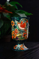 Mixing Glass Hand Painted Canarios 311